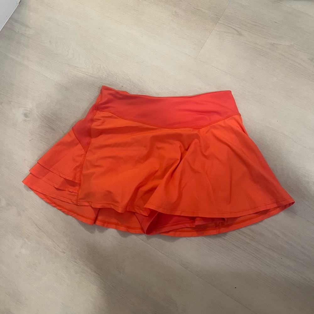 Free people orange tennis skirt